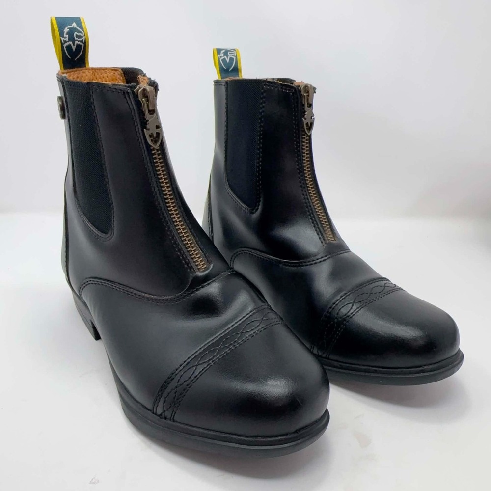 Moretta Clio Plus 9963 Womens 5 Black Paddock Boots Equestrian Riding Zip Horse